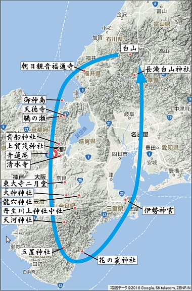水巡り地図